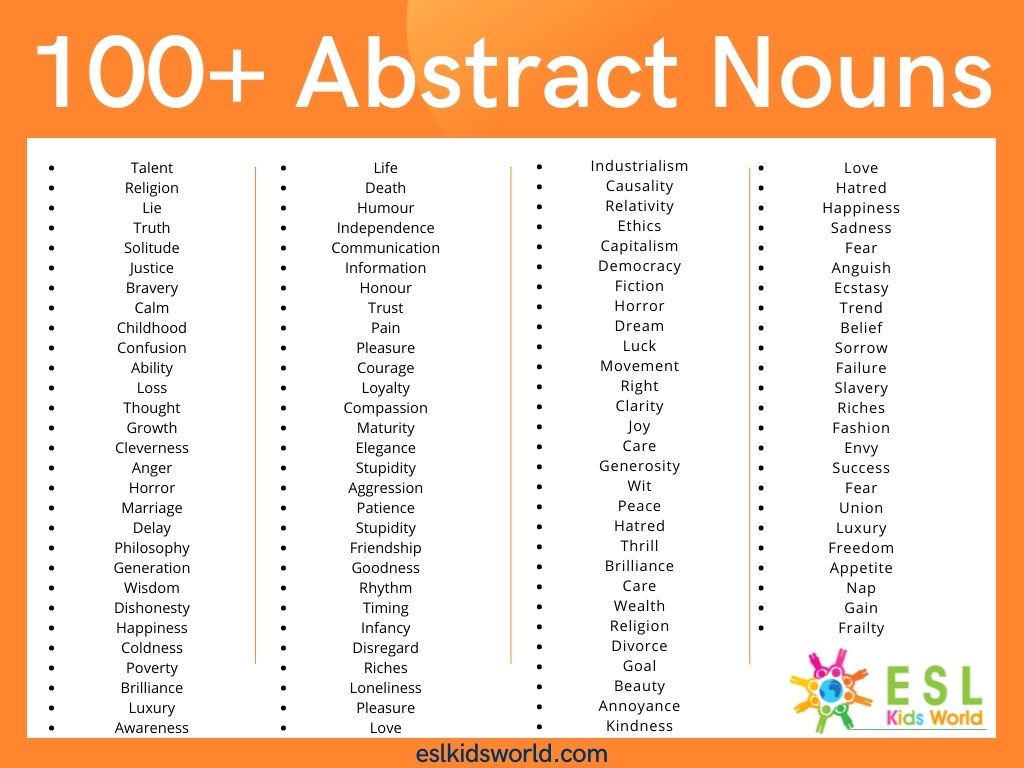 abstract-noun-examples-for-kids