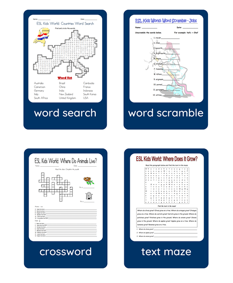 ESL Worksheets  Free Printable Worksheets for ESL Vocabulary and Grammar